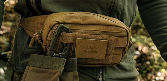 Brytzky Tactical MOLLE waist bag with carabiner